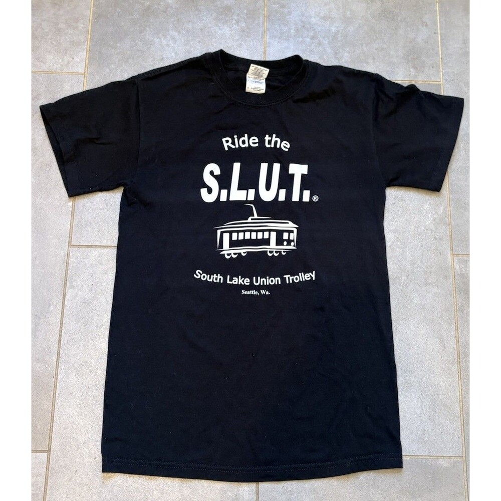 Vintage 2000's Ride The Slvt South Union Trolley Seattle Washington Shirt Sz S